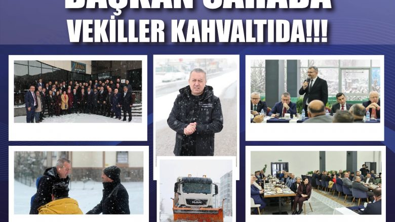  BAŞKAN SAHADA, VEKİLLER KAHVALTIDA!..